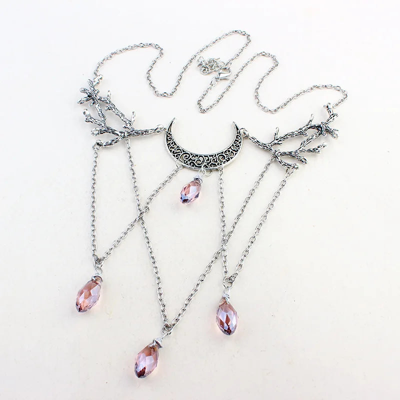 Mystische Amethyst-Mondkette - sunny.side-Productions