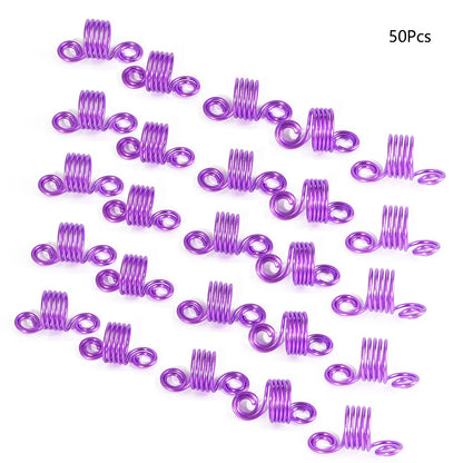 Festival-Haarschmuck – Dread-Perlen & Spiralen