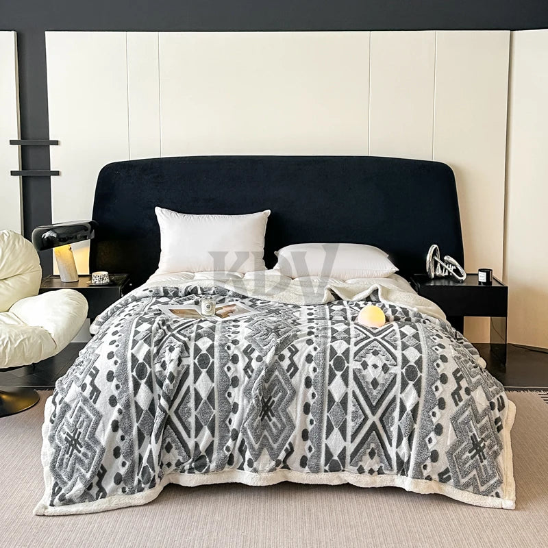 Boho-Fleece-Decke – Ruhe & Geborgenheit