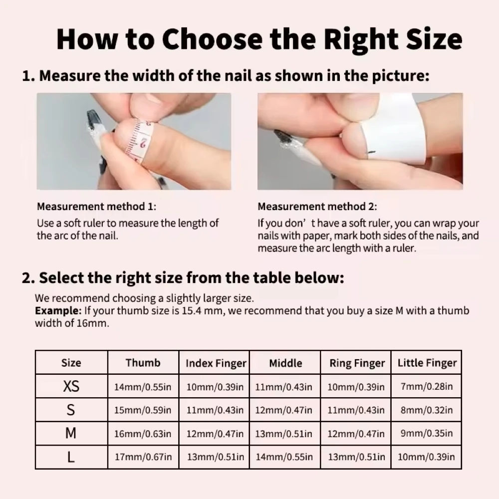 Statement Nails Deluxe- Press- On Set - sunny.side-Productions