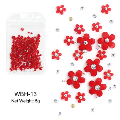 Acryl-Blumen Nail Art