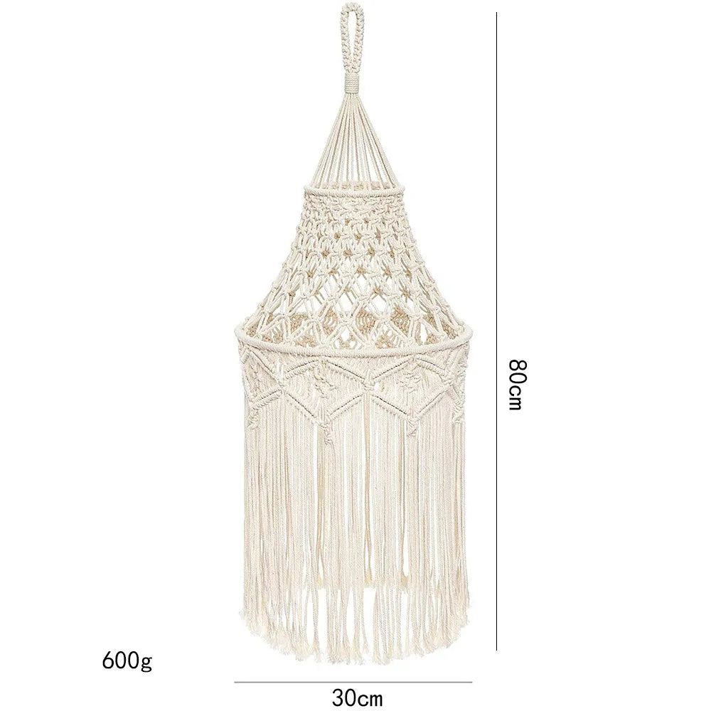 Makramee-Quastenlampe – Boho-Charme - sunny.side-Productions