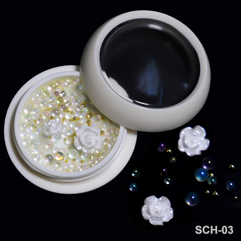 Acryl-Blumen Nail Art