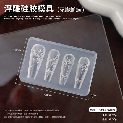 Nailart 3D-Silikonform - sunny.side-Productions