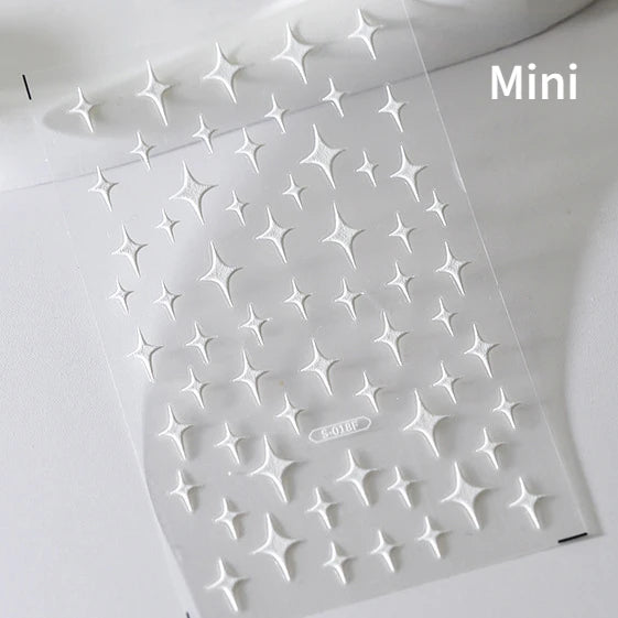 Glitzer Stern Nail Sticker