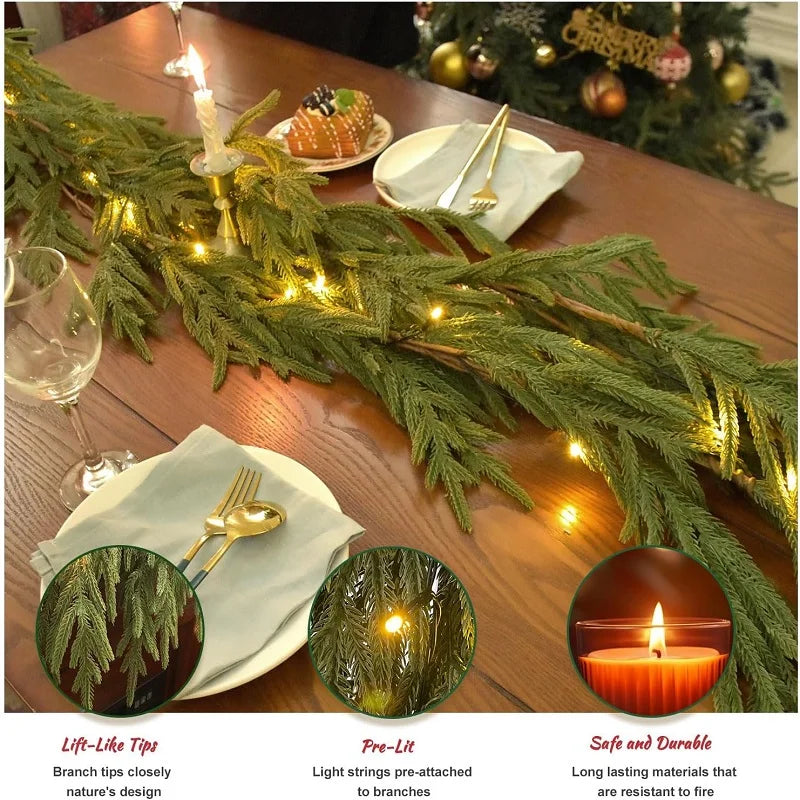 Weihnachtsgirlande – Lichterglanz