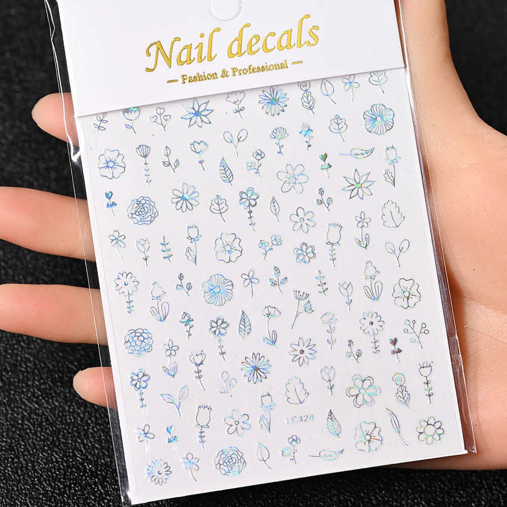 3D Nail Sticker – Sonne, Mond & Sterne
