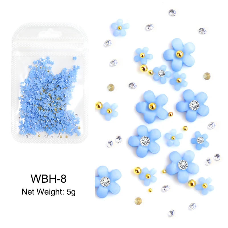 Acryl-Blumen Nail Art