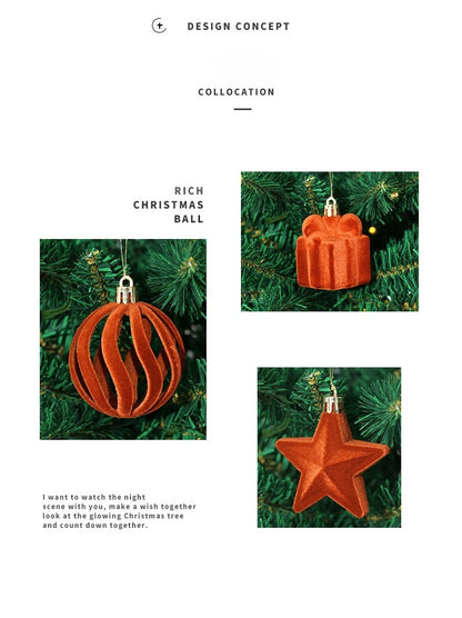 Weihnachtskugeln Samt-Edition – Luxuriöser Glanz