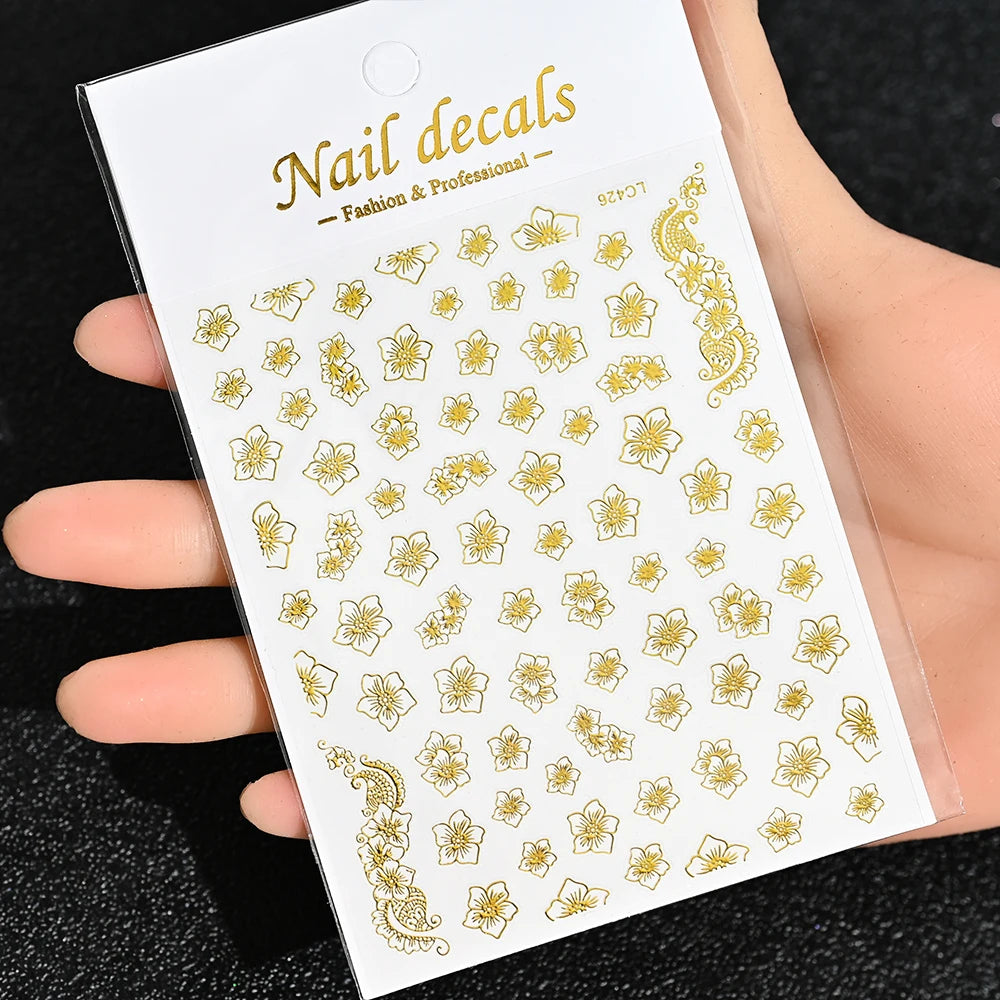 3D Nail Sticker – Sonne, Mond & Sterne