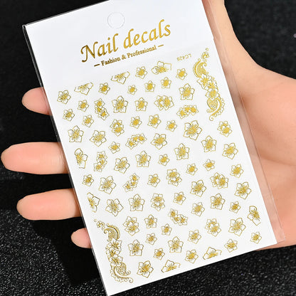 3D Nail Sticker – Sonne, Mond & Sterne