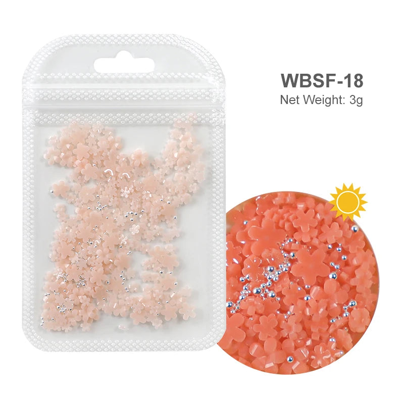 Acryl-Blumen Nail Art