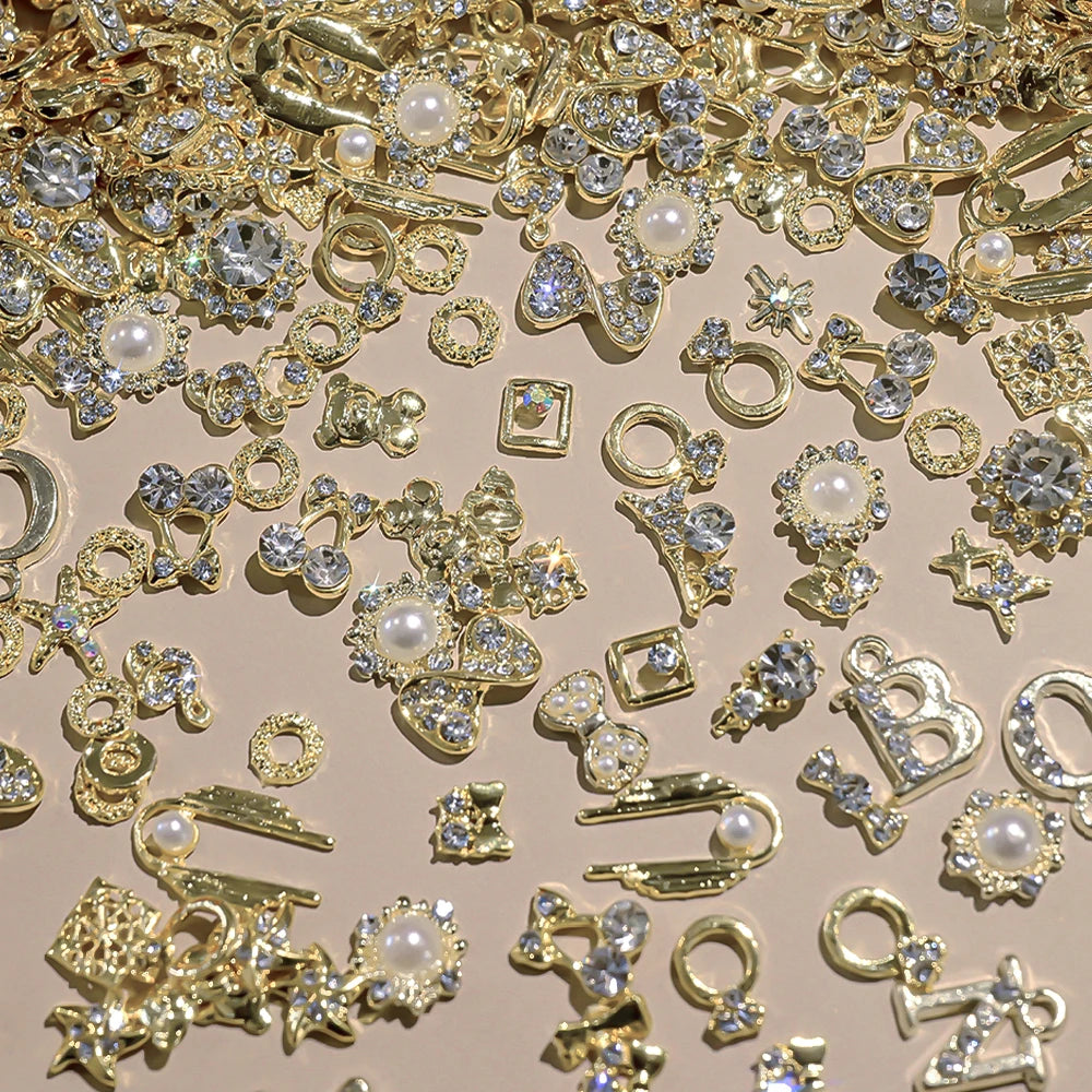Luxus Nail Charms – Gold & Silber