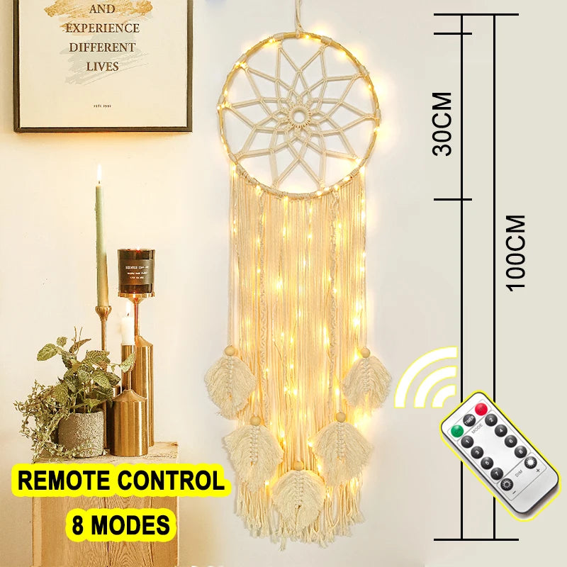 Boho Traumfänger – sanftes Lichtspiel