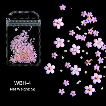 Acryl-Blumen Nail Art