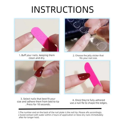 Press-On Nails – Cat Eye French