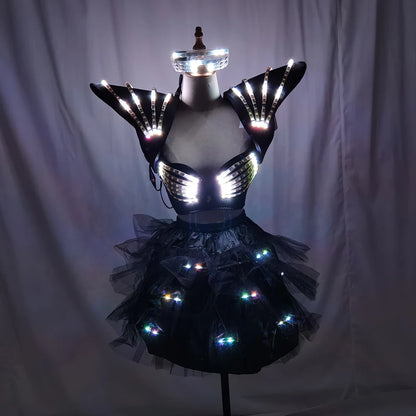 Festivaloutfit - Futuristisches LED Kostüm