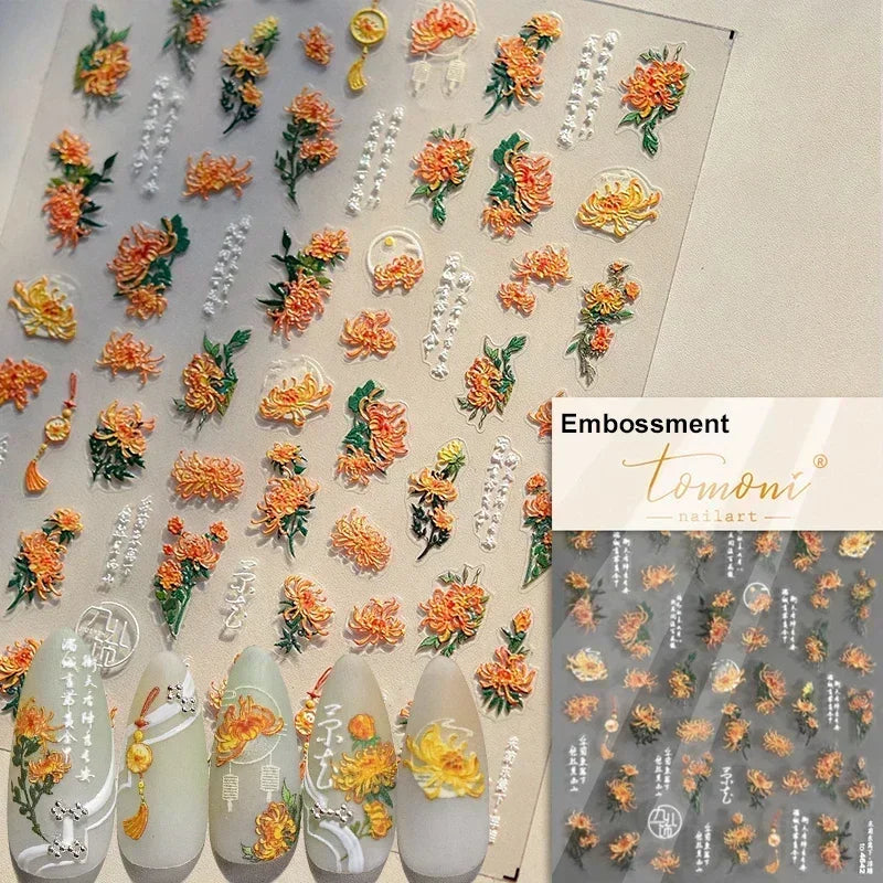 Nail Sticker – Blumen & Kirschblüten