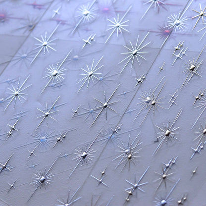 Glitzer Stern Nail Sticker