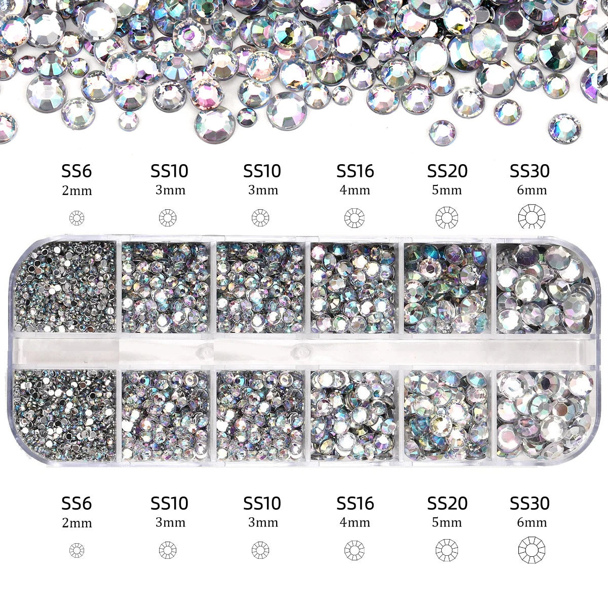 Nail Rhinestones Box – funkelnde Strasssteine