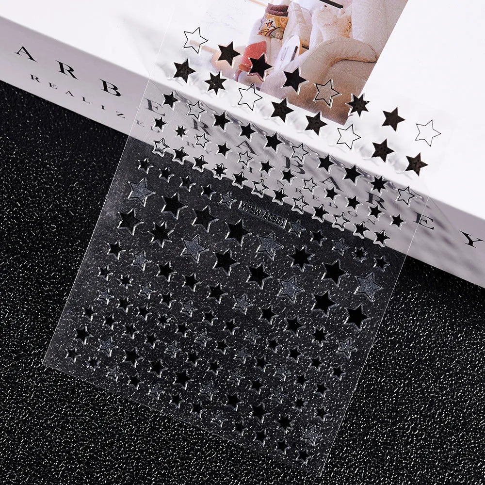 3D Nail Sticker – Sonne, Mond & Sterne