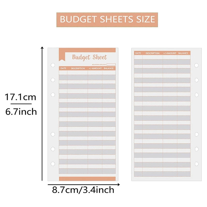 Trackingblätter für Budgetplaner - sunny.side-Productions