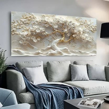 3D-Leinwand – Golden Tree Elegance