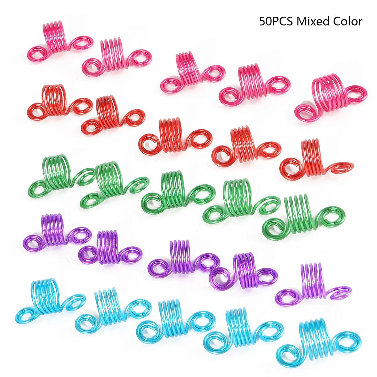 Festival-Haarschmuck – Dread-Perlen & Spiralen