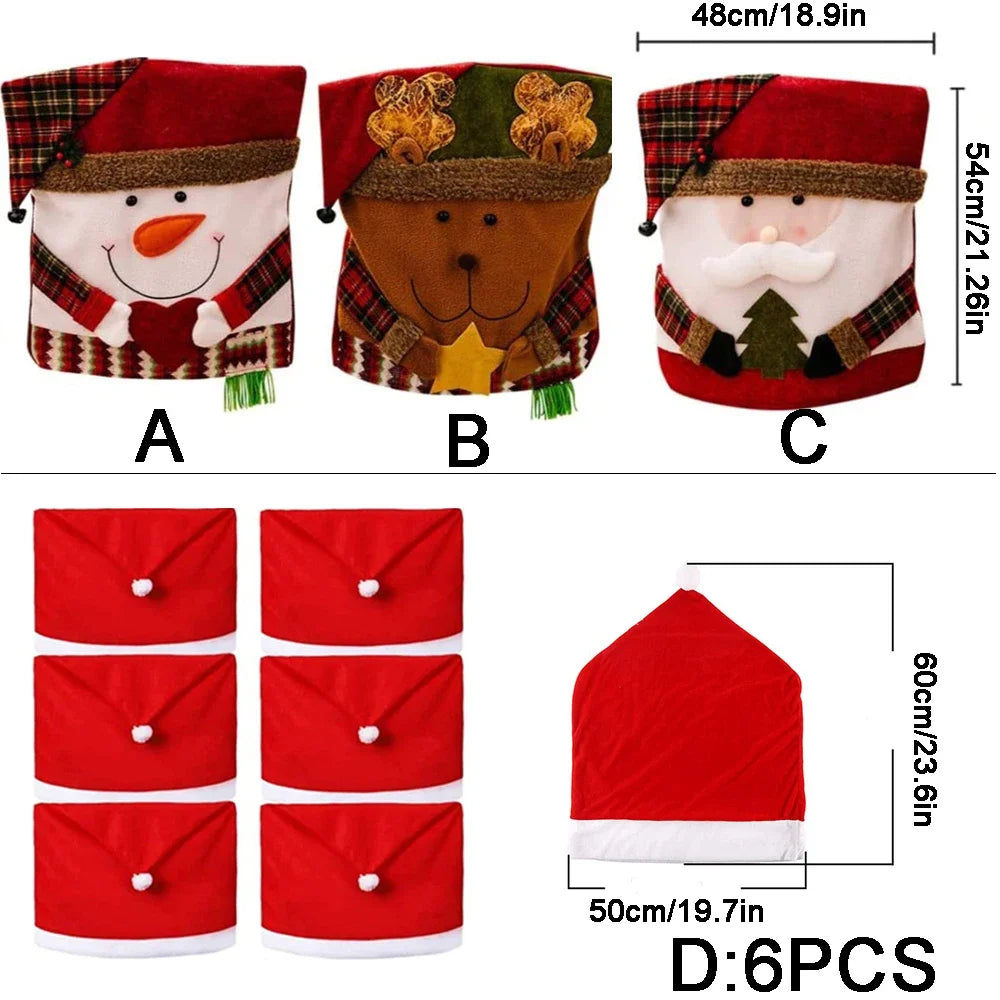 Weihnachtsstuhlbezüge – Festliche Deko