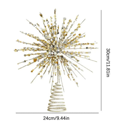 Weihnachtsbaumspitze – Stern Design