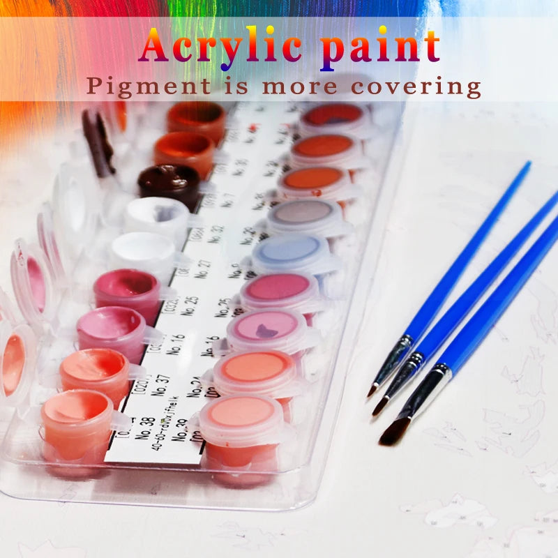 Malen nach Zahlen- Set- Sternenschloss - sunny.side-Productions