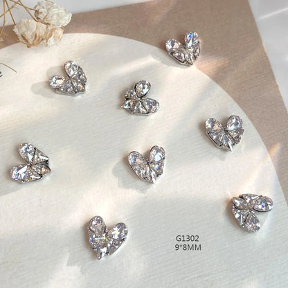 3D Nail Charms – Herz & Schmetterling