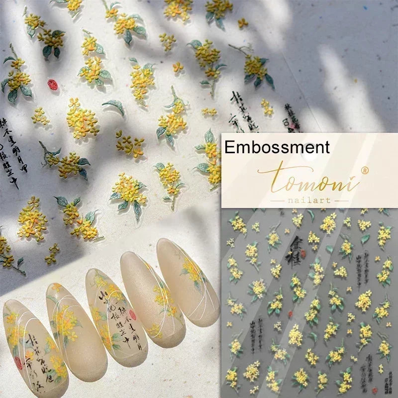 Nail Sticker – Blumen & Kirschblüten