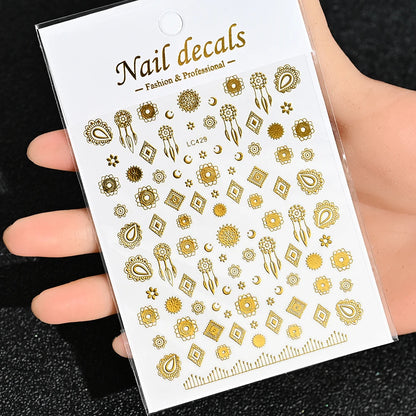 3D Nail Sticker – Sonne, Mond & Sterne