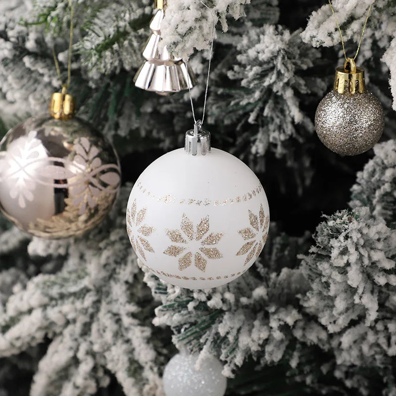 Weihnachtskugeln – Champagner Eleganz