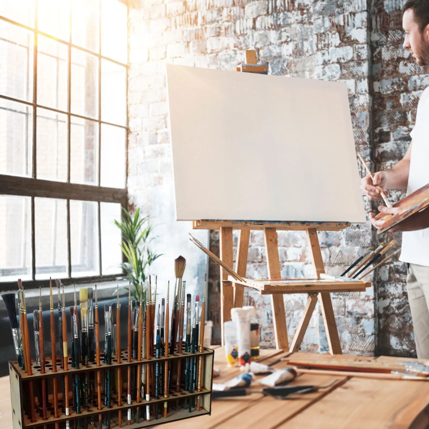 Pinselchaos adé – Dein stylischer Pinselhalter - sunny.side-Productions