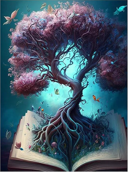 Malen-nach-Zahlen-Set- Bücherfantasie - sunny.side-Productions