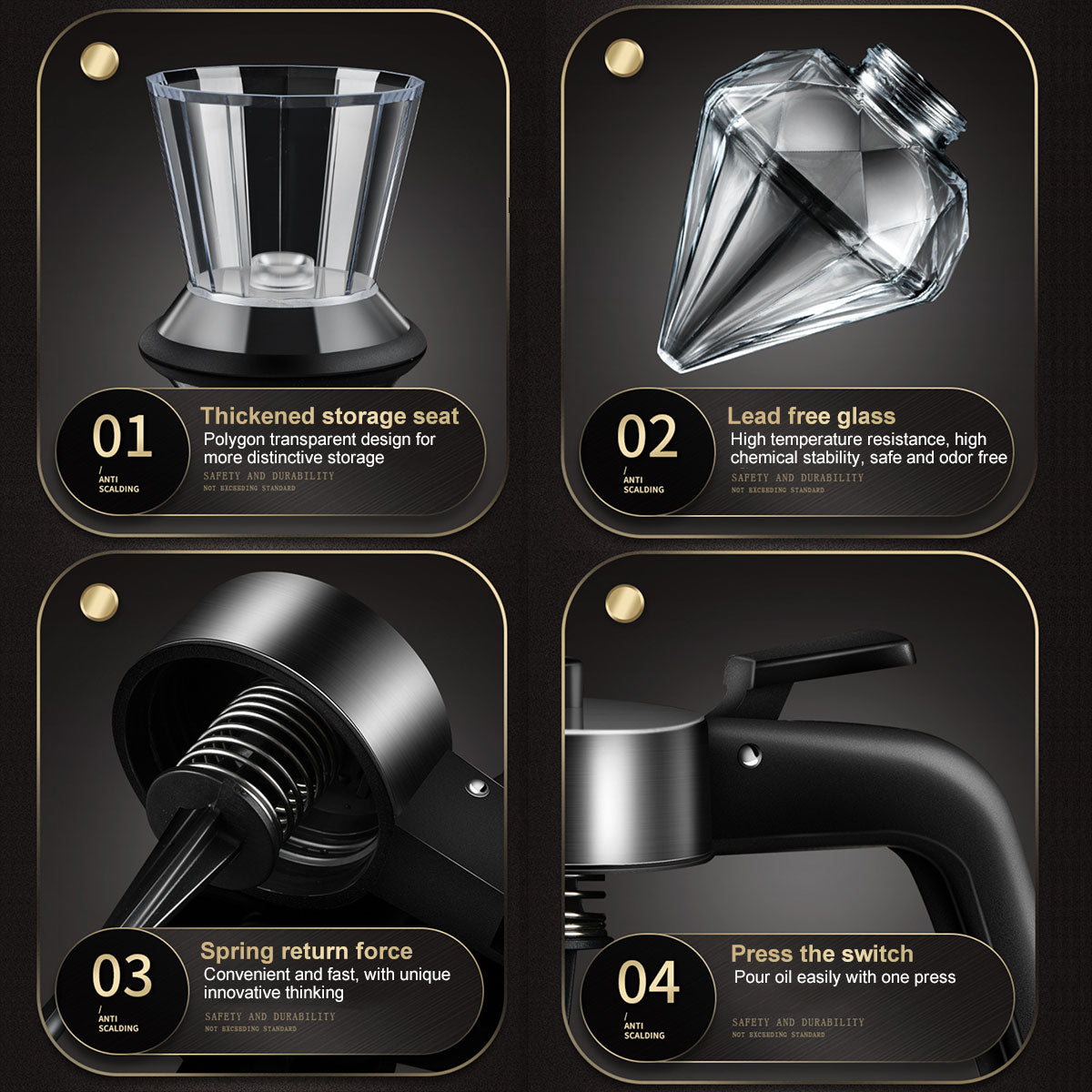 Rautenförmiger Glasspender - sunny.side-Productions