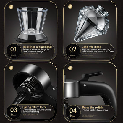 Rautenförmiger Glasspender - sunny.side-Productions