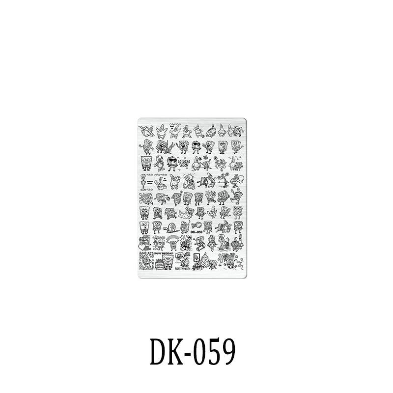 Nailart-Stempelplatte –  grenzenlose Designs - sunny.side-Productions