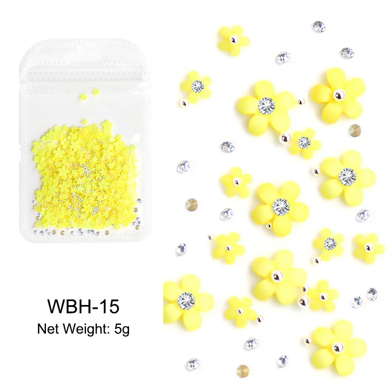 Acryl-Blumen Nail Art