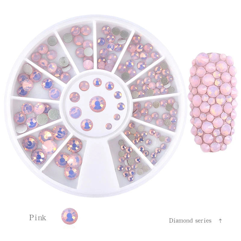 Nail Rhinestone Box – Bunte Kristalle