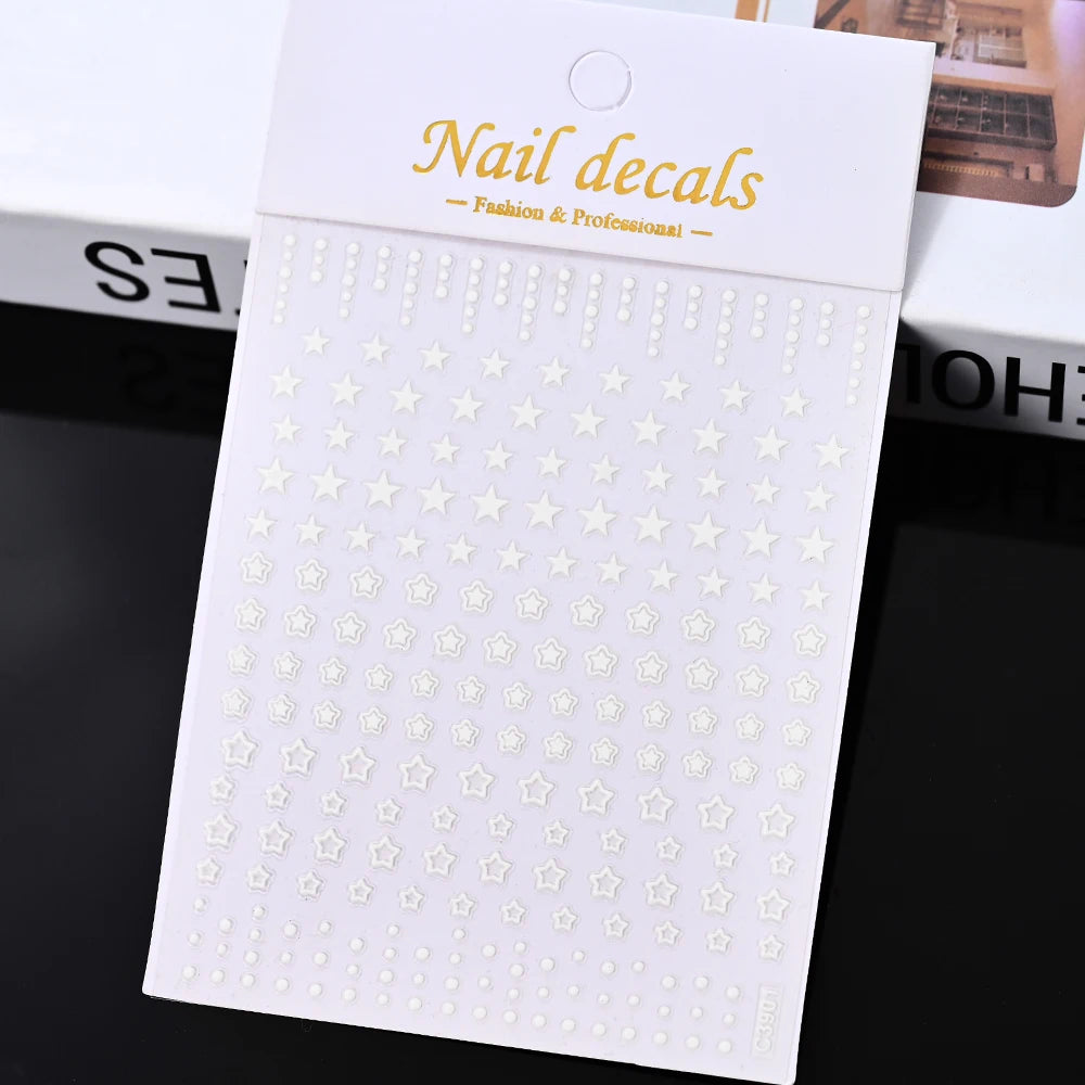 3D Nail Sticker – Sonne, Mond & Sterne