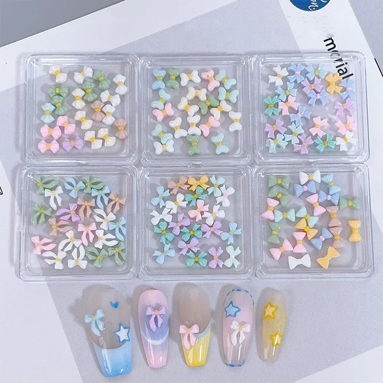 3D Nailart – Schleifen & Blüten