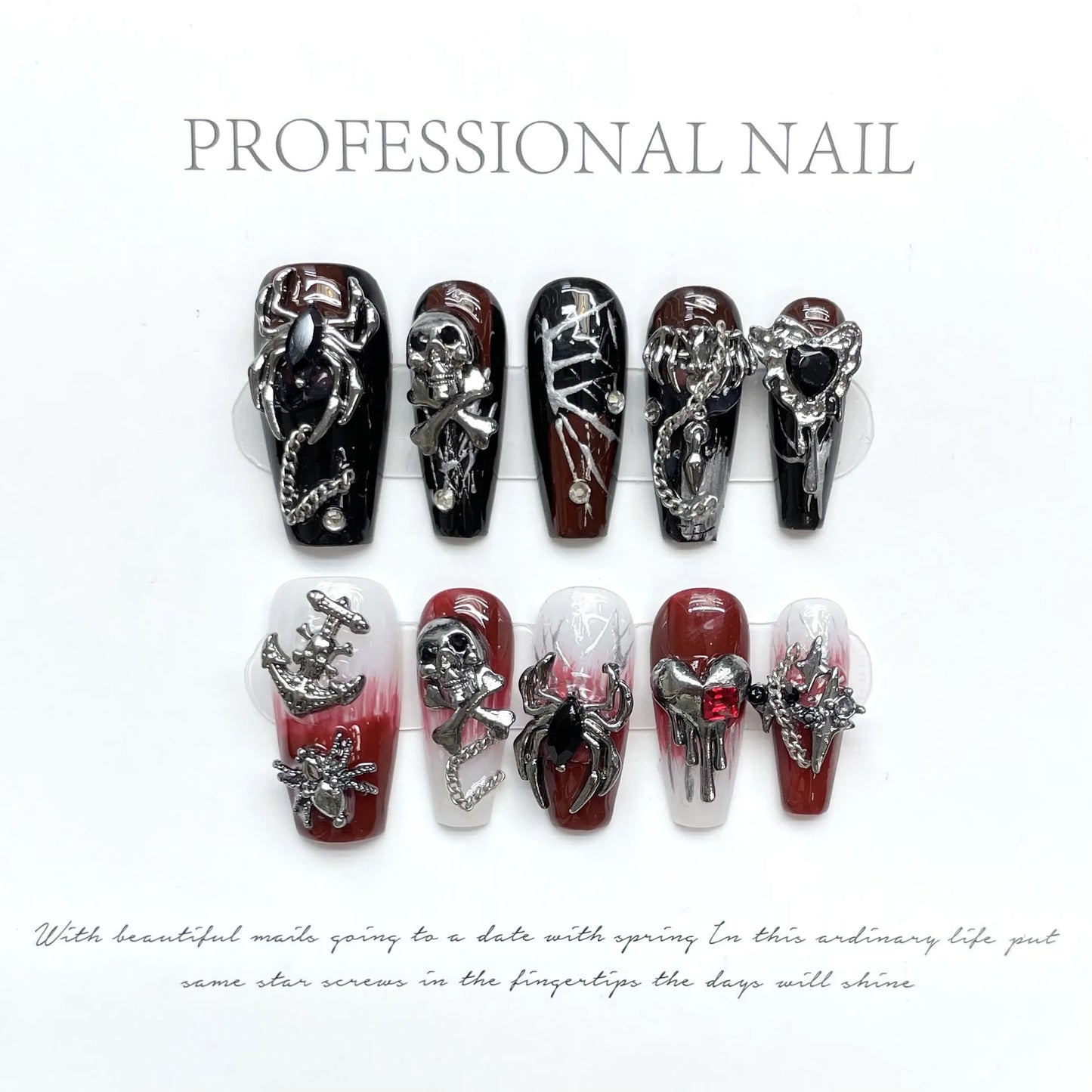 Gothic Glam Press-On Nails