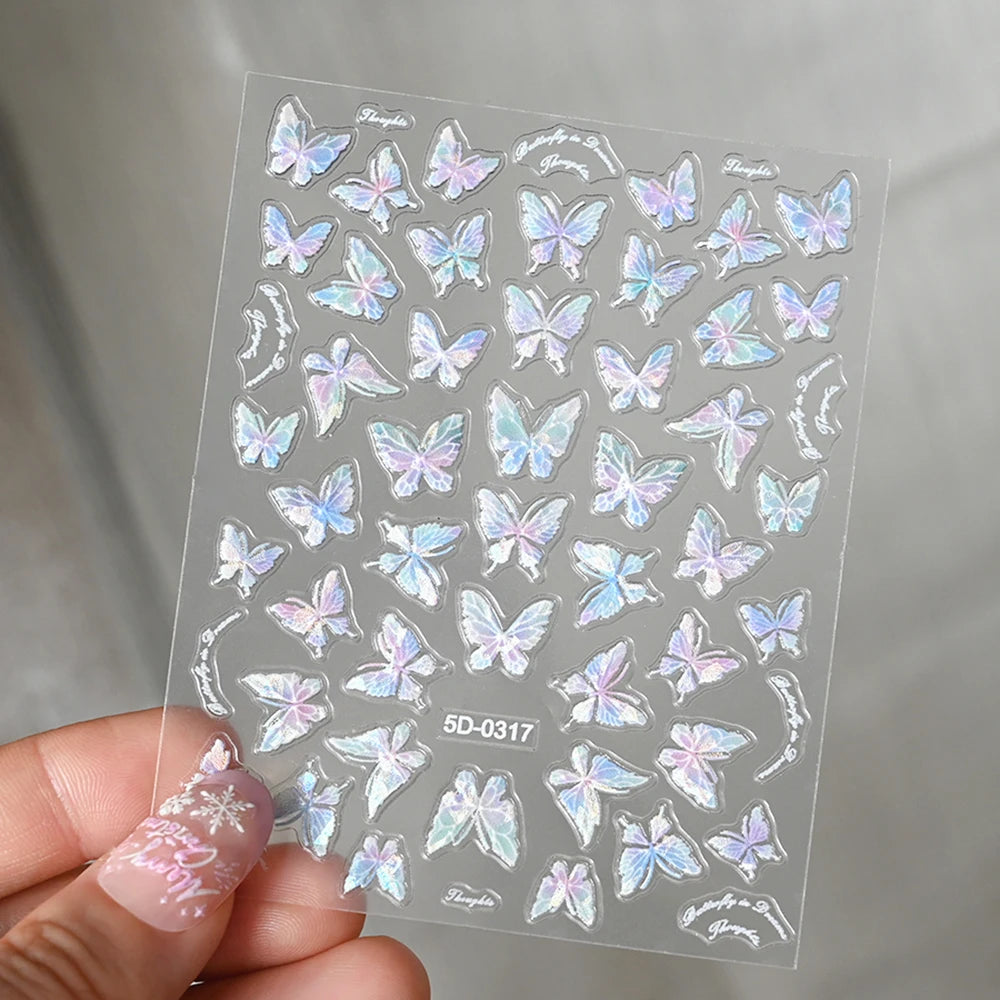 Nailsticker – Florale Reliefkunst