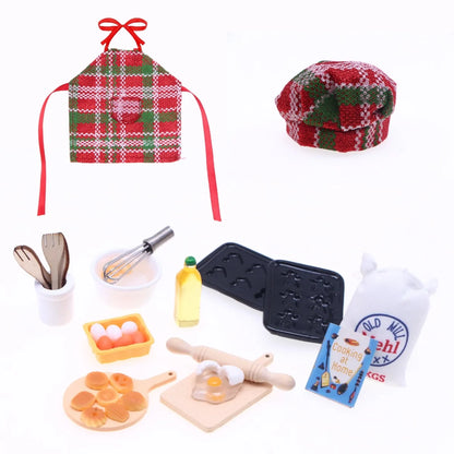 Wichtel Bäcker Outfit – Miniatur Weihnachtszubehör