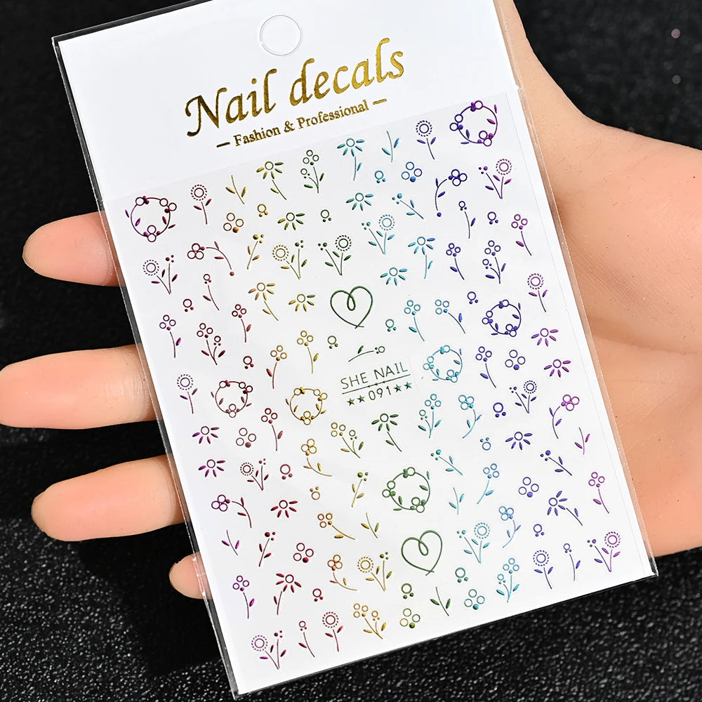 3D Nail Sticker – Sonne, Mond & Sterne