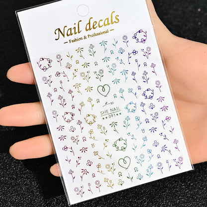3D Nail Sticker – Sonne, Mond & Sterne