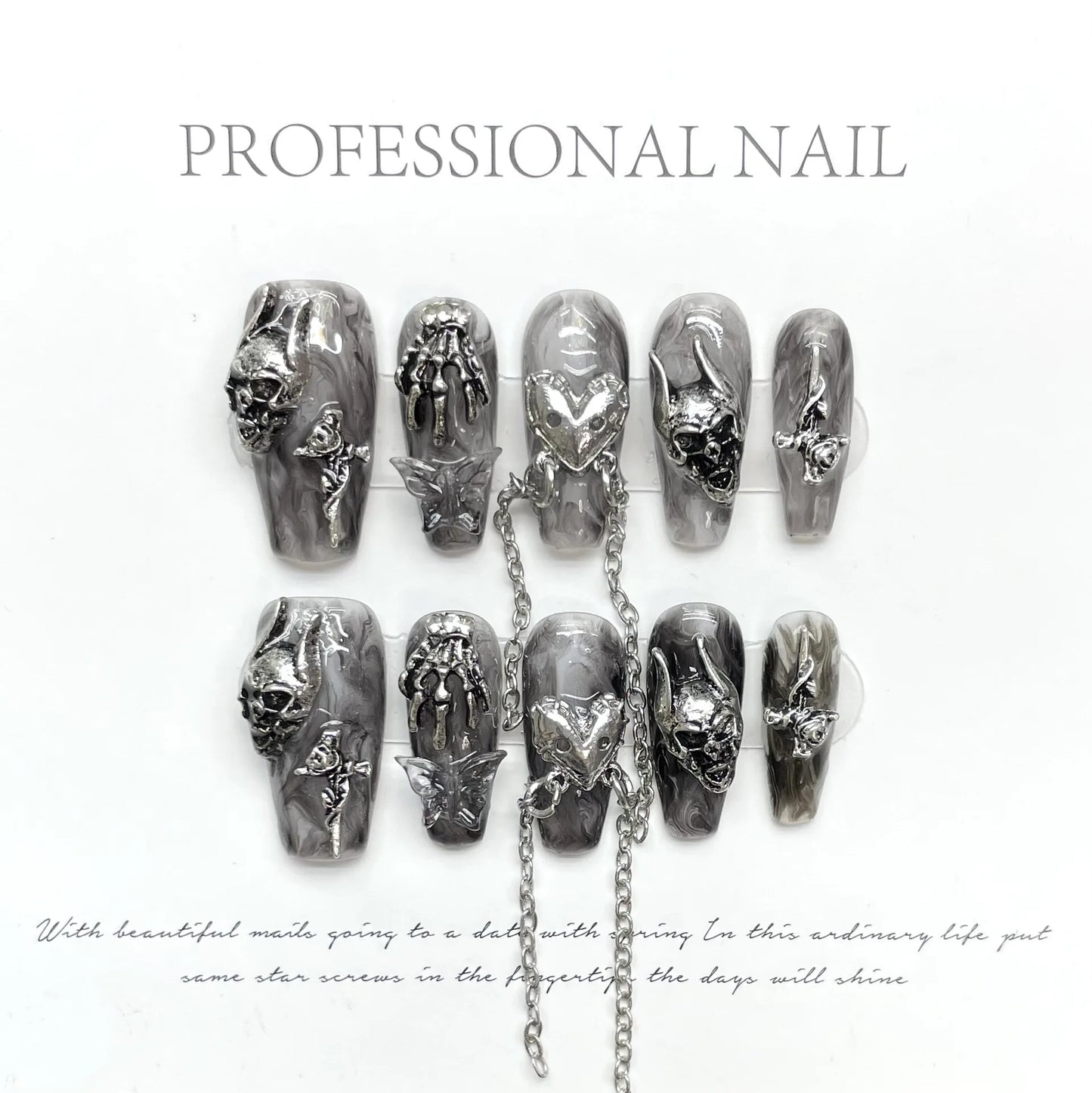 Gothic Glam Press-On Nails
